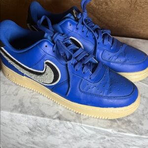 Nike Royal Blue and Black Air Sneakers